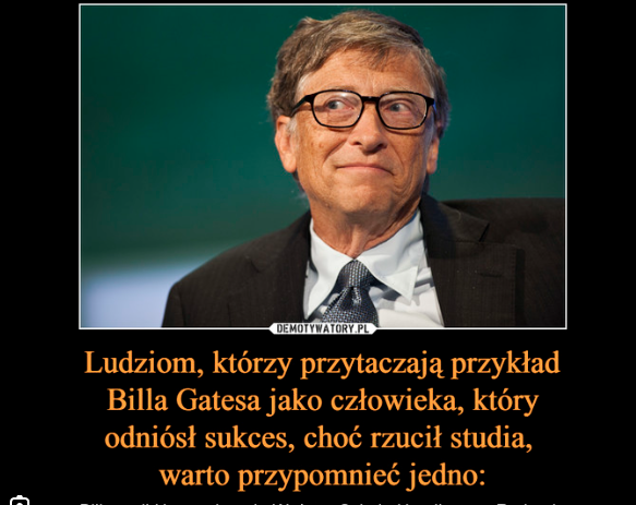 Bill Gates, człowiek co wiedział wcześniej